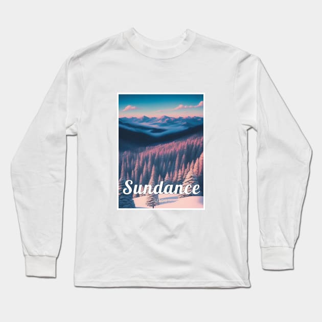 Sundance ski - Utah Long Sleeve T-Shirt by UbunTo